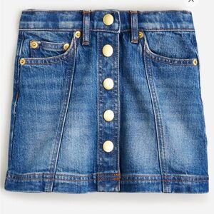 J. Crew girls denim skirt summer or winter size 8 NWOT